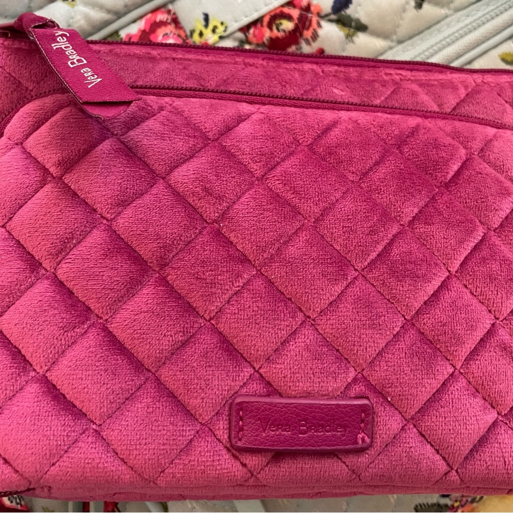 Vera Bradley travel toiletries bag.